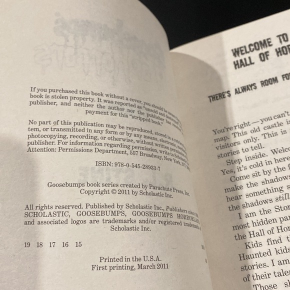 Goosebumps Hall of Horrors #1: Claws! by R. L. Stine - Paperback Novel - Picture 3 of 6